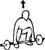 Weight Lifting Outline Sports Clip Art