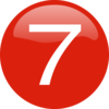 Number 7 Button Clip Art