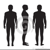 Female Body Silhouette Back Clipart Image