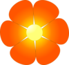 Orange Flower Clip Art