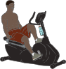 Exercise Bike Man Clip Art