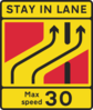 Stay In Lane Clip Art