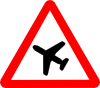 Airplane Road Sign Clip Art