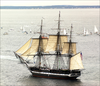 Uss Constitution Under Sail. Image