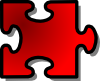 Red Jigsaw Piece Clip Art