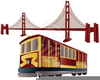 San Francisco Cable Car Clipart Image