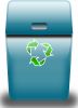 Ronoaldo Blue Trash Can Clip Art