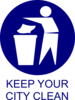 Keep Ur City Clean Clip Art