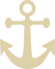 Tan Anchor Clip Art