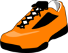 Orange Shoe Clip Art