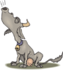 Howling Cow Clip Art