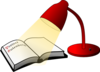 Book And Lamp Clip Art