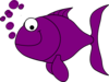 Purple Fish Clip Art