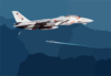 F-14 Approaches Ship Clip Art