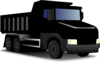 Black Dump Truck Clip Art