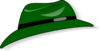 Green Fedora Clip Art