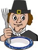 Hungry Pilgrim Clip Art