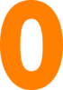 Orange Zero Clip Art