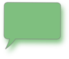 Light Green Bottom Left Speech Bubble Clip Art