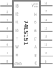 Mux-74ls151 Clip Art