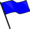 Capture The Flag Blue Clip Art