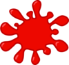 Red Splash Clip Art