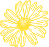 Yellow Gold Gerbera Daisy Clip Art