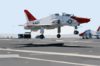 A T-45 Goshawk Lands On The Flight Deck Aboard Uss John C. Stennis (cvn 74) Clip Art