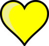 Yellow Heart Clip Art