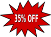 35% Off Clip Art