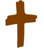 Brown Cross Clip Art