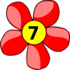 Counting Flower Clip Art