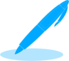 Blue Pen Clip Art