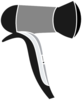 Black Blow Dryer Clip Art