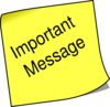 Note Important Message Clip Art