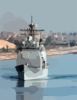 Suez Canal Transit Clip Art