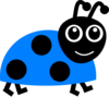 Blue Ladybug Clip Art