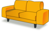 Yellow Couch Clip Art