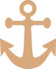 Tan Anchor Clip Art