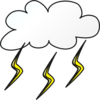 Lightening Cloud Clip Art