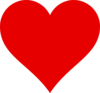 Simple Red Heart Clip Art