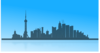 Shangai City Skyline Clip Art