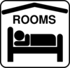 Hotel Sleeping Accomodation Clip Art - Black/white Clip Art