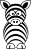 Black White Zebra Clip Art