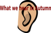 Hearing In Autumn Clip Art