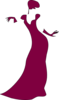 Maroon Gown Clip Art