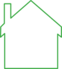 Green House Outline Clip Art