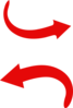 Red Arrow Curve Clip Art