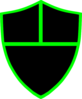 Greenandblackshield Clip Art