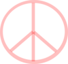 Red Transparent Peace Clip Art